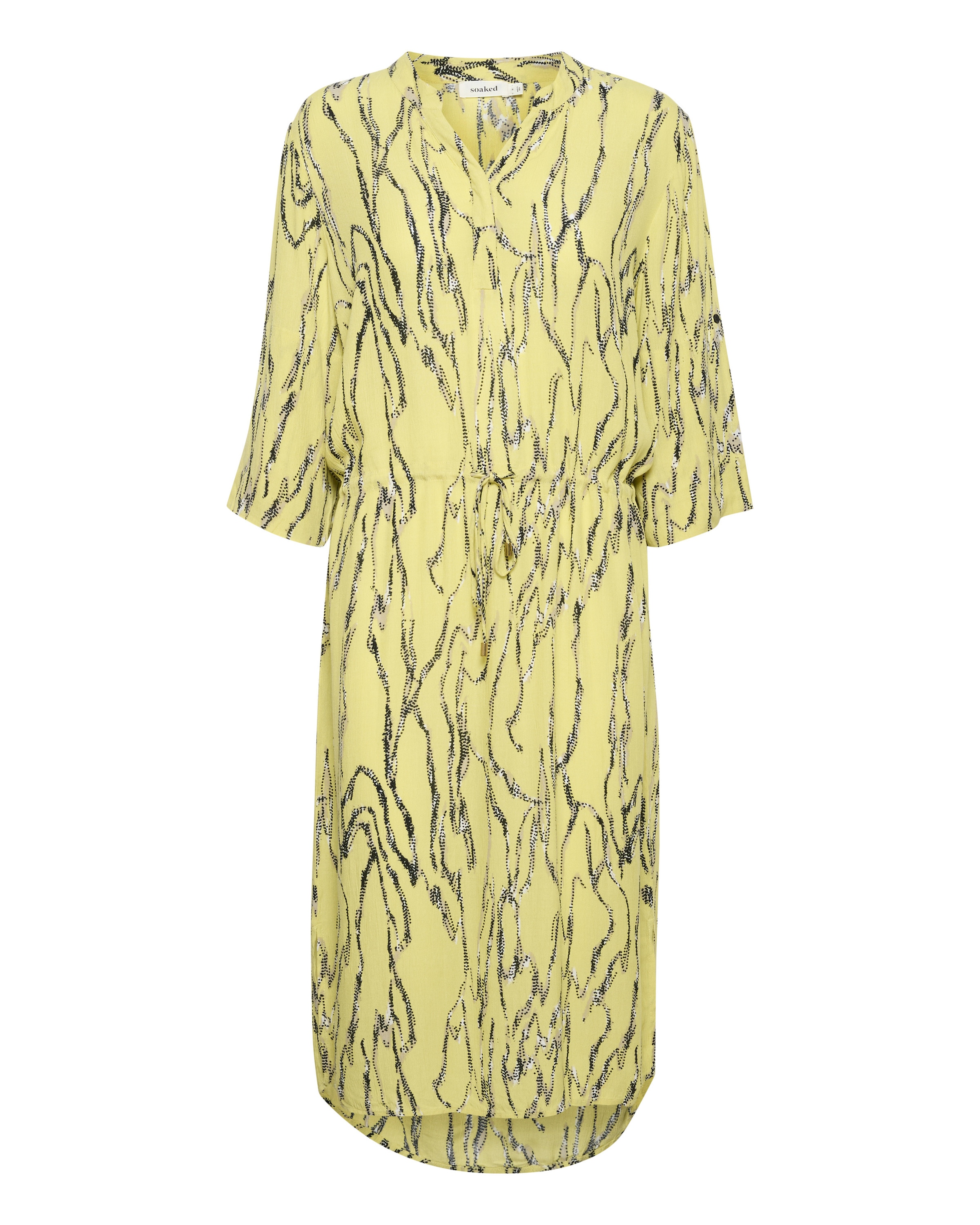 SOAKED IN LUXURY Klänning 'Zaya' i gul: framsida
