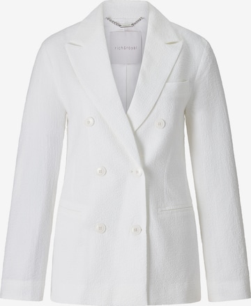 Blazer Rich & Royal en blanc : devant