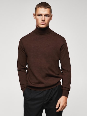 MANGO MAN Pullover 'Willyt' in Braun: predná strana