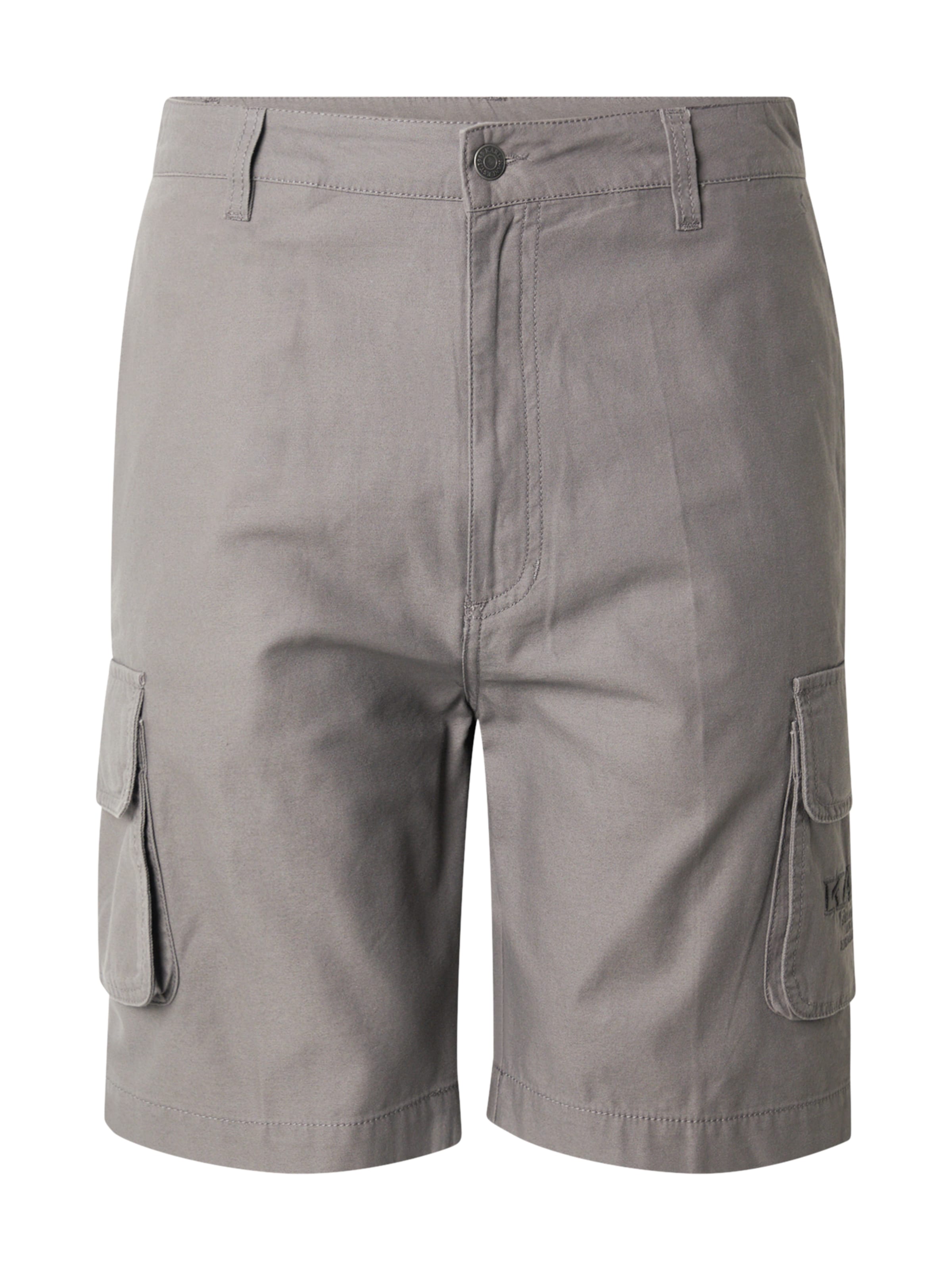 Karl Kani Regular Cargo trousers in Grey: front