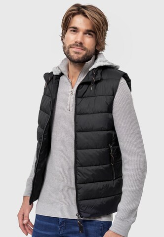 INDICODE JEANS Bodywarmer in Zwart: voorkant