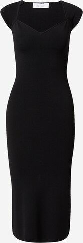 ABOUT YOU x Iconic by Tatiana Kucharova Knitted dress 'Natalia' in Black: front