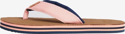 Superdry Zehentrenner in navy / braun / rosa, Produktansicht