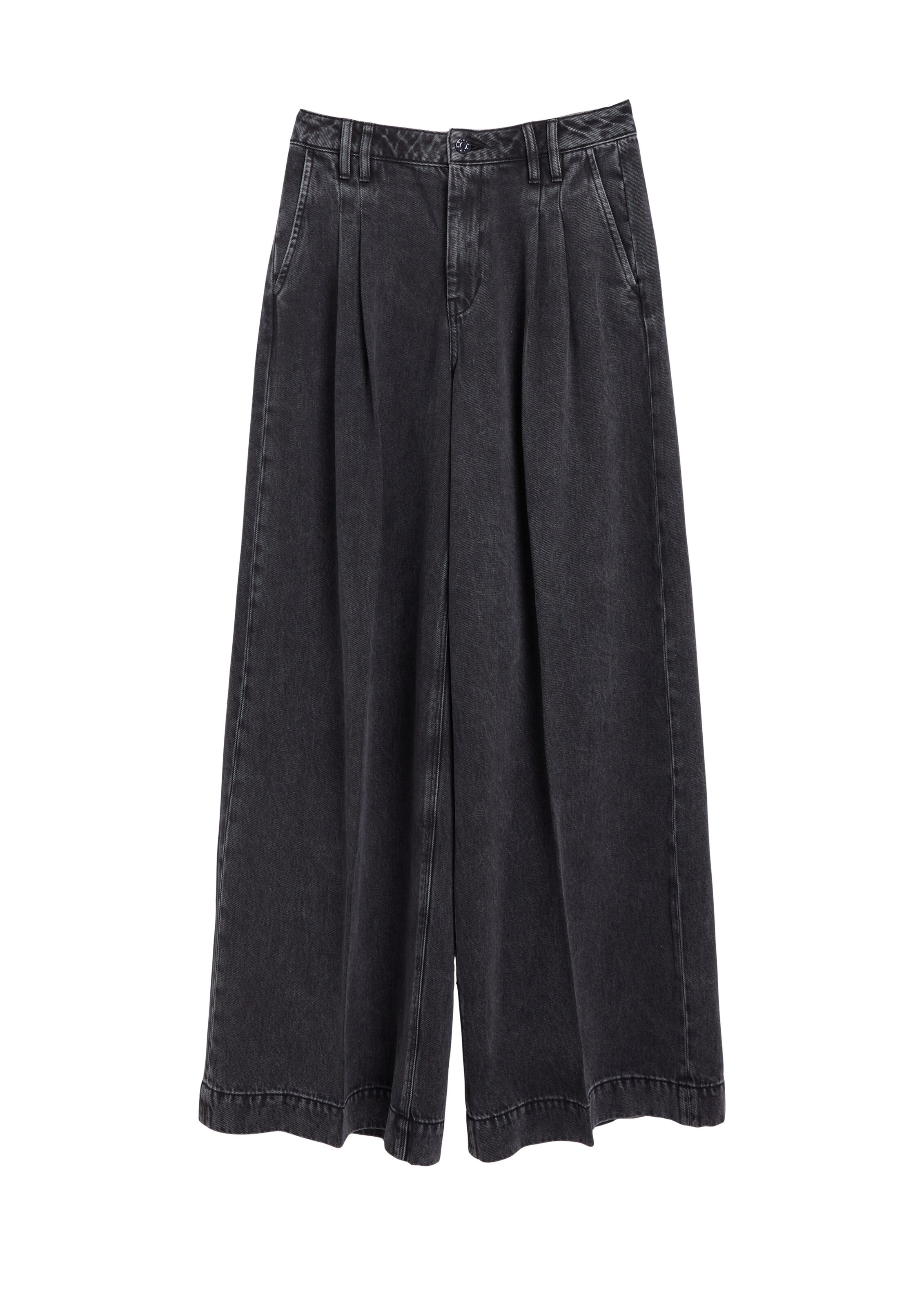 s.Oliver Wide Leg Jeans in Grau: Vorderseite