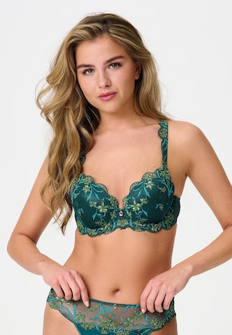 LingaDore Push-up BH in Groen: voorkant