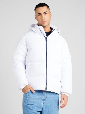 Tommy Jeans Зимняя куртка 'ESSENTIAL' в Белый: спереди