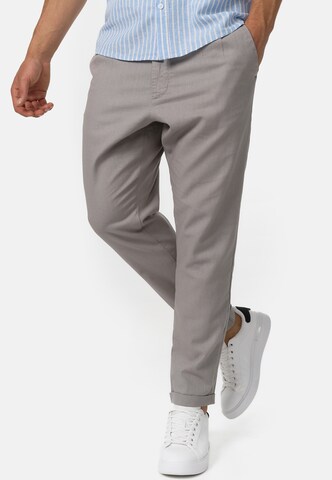 INDICODE JEANS Regular Chino trousers ' Cunningham ' in Grey