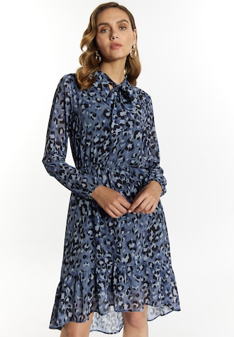 Robe faina en bleu : devant