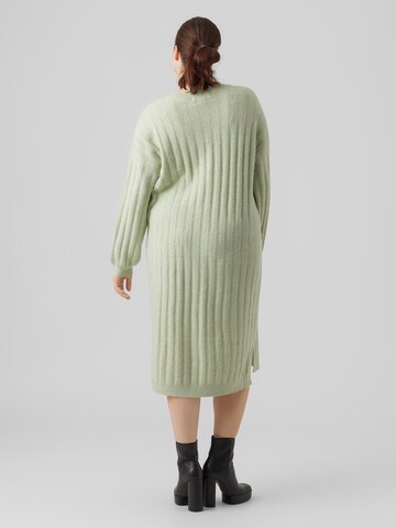 Vero Moda Curve Knitted dress 'DOFFY' in Green