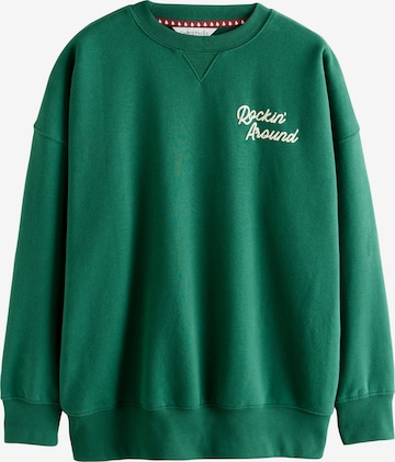 Sweat-shirt Next en vert : devant