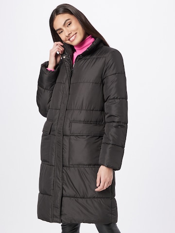 PIECES Zimní kabát 'LIMA' – černá: přední strana