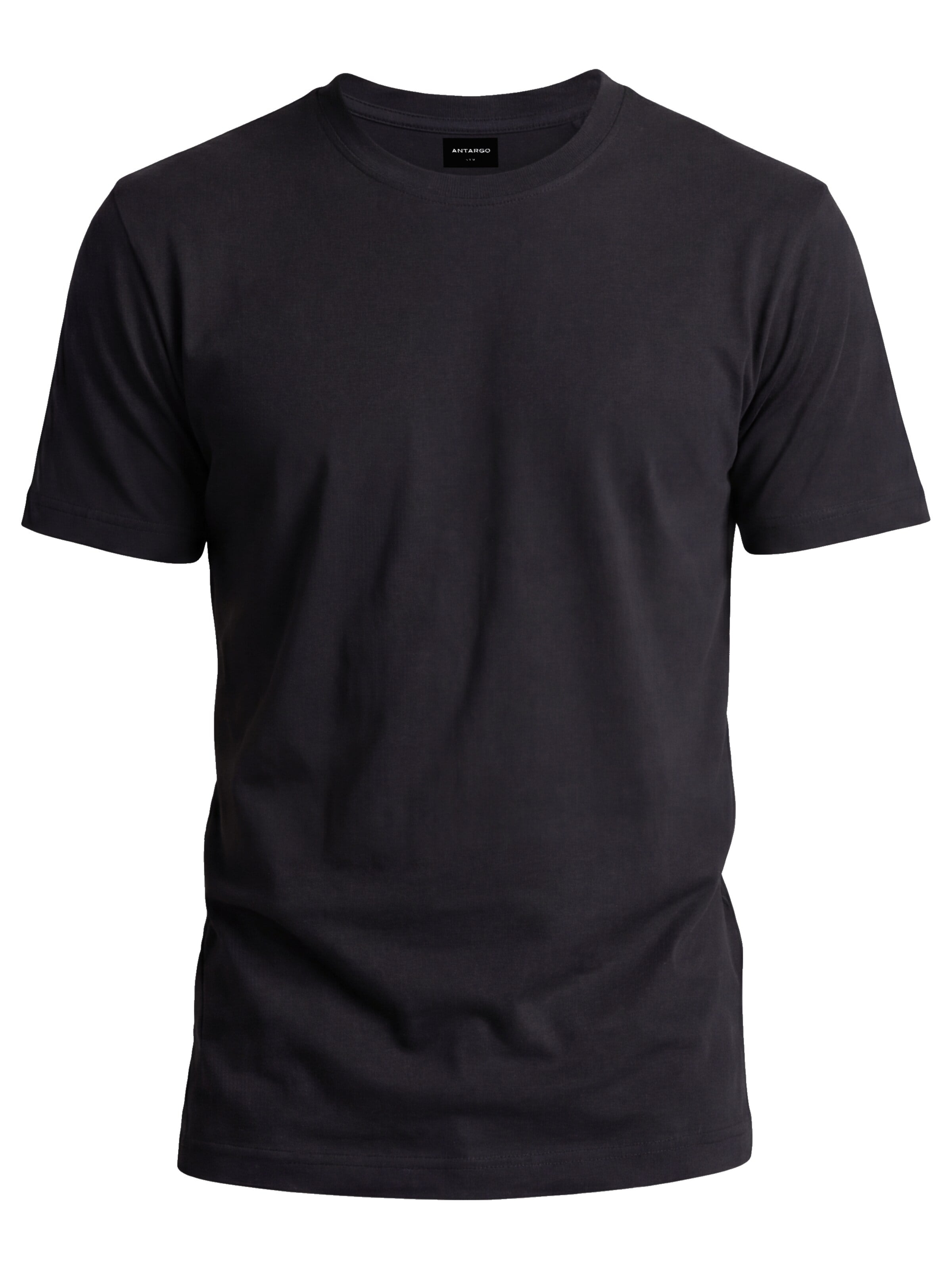 Antargo Shirt 'Heavy Cotton' in Black: front