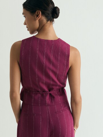 Scalpers Tencel Vest ' ' in Rot