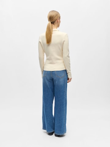 OBJECT Knit Cardigan 'OBJReynard' in Beige