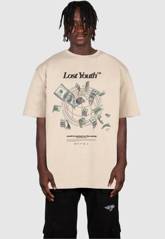 Lost Youth Shirt in Beige: voorkant