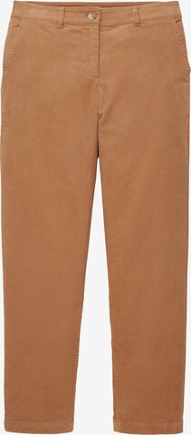 TOM TAILOR Chino trousers in Brown: front