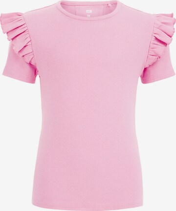 WE Fashion Shirt in Roze: voorkant