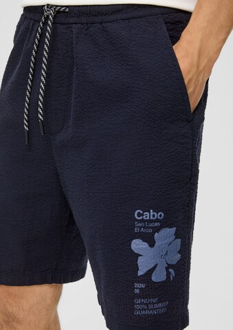 Loosefit Pantalon s.Oliver en bleu