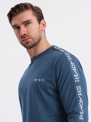 Ombre Shirt in Blauw