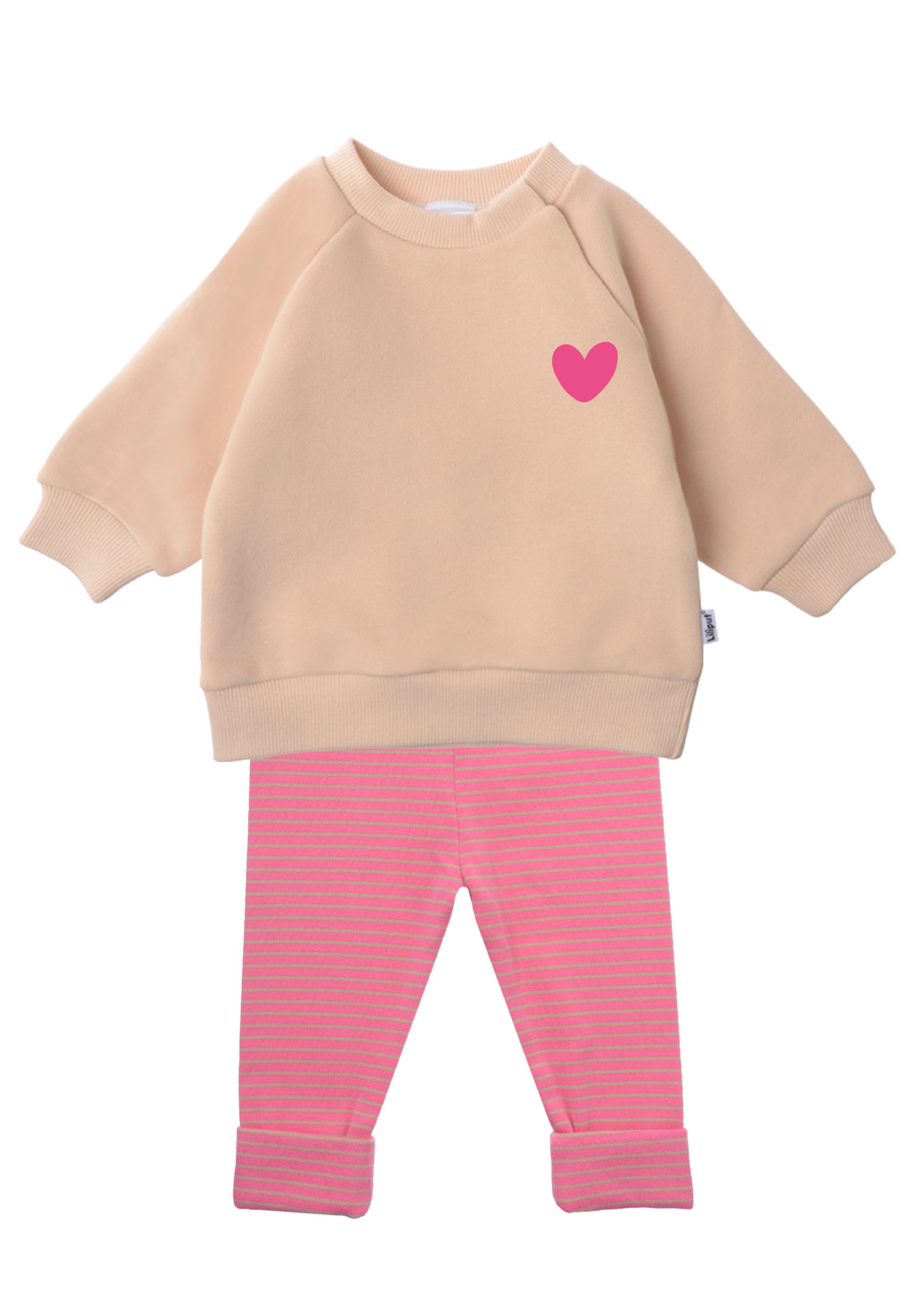 LILIPUT Set 'Herz' in Beige: Vorderseite