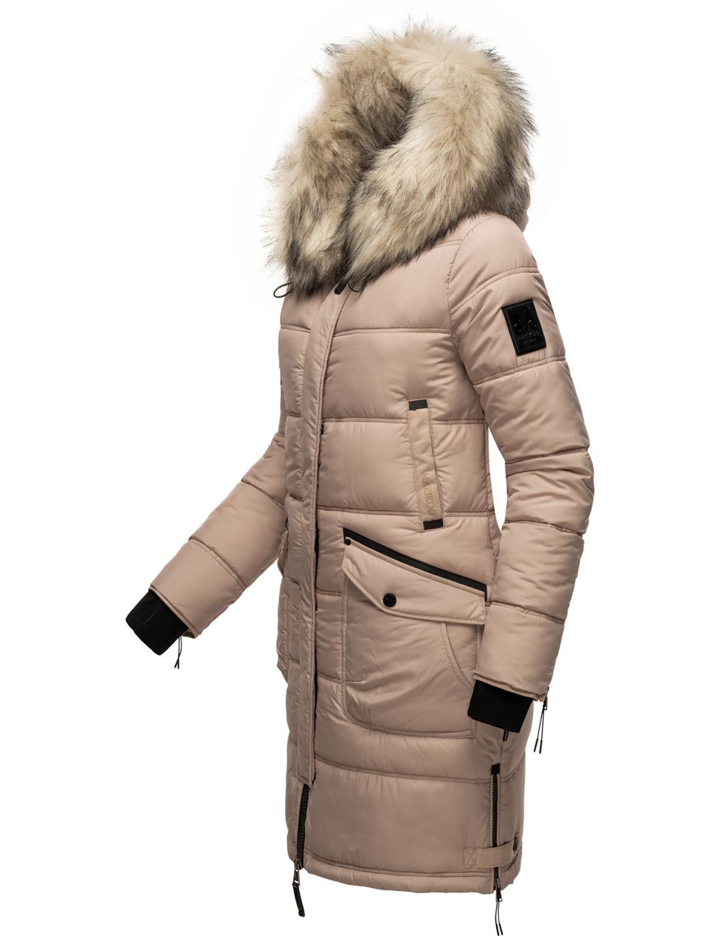 MARIKOO Winter coat 'Chaskaa' in Grey