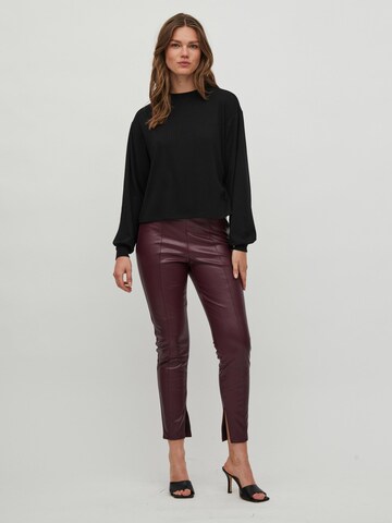 VILA Skinny Broek 'Dagmar' in Rood