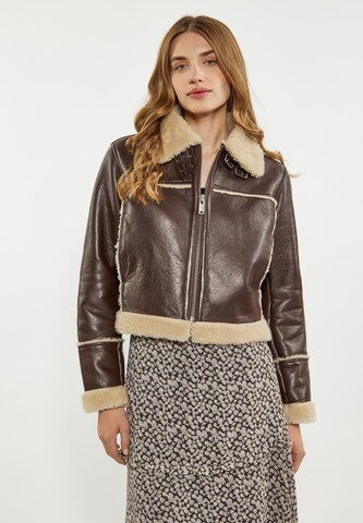 DreiMaster Vintage Демисезонная куртка в Коричневый: спереди