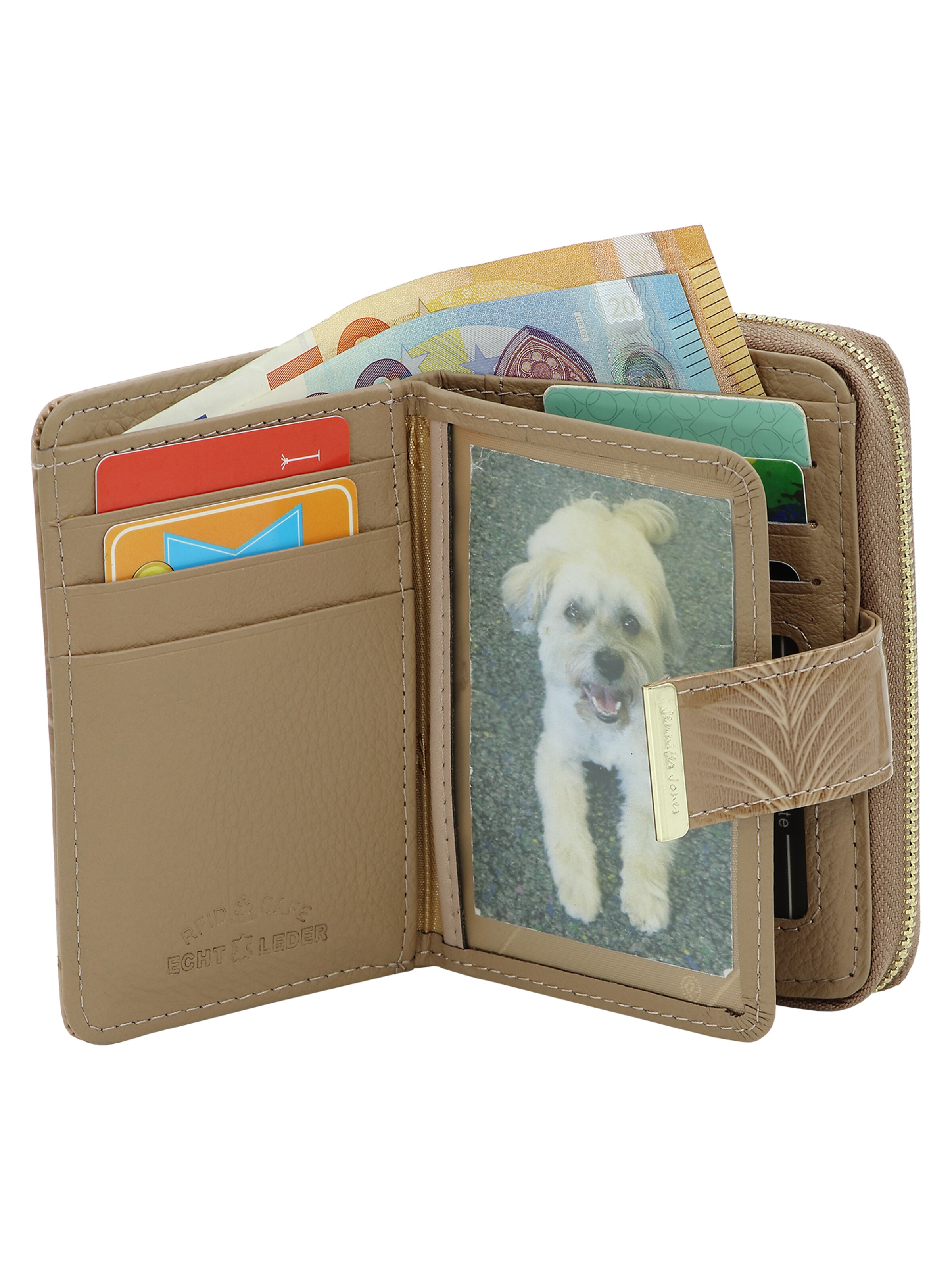 Jennifer Jones Wallet in Beige