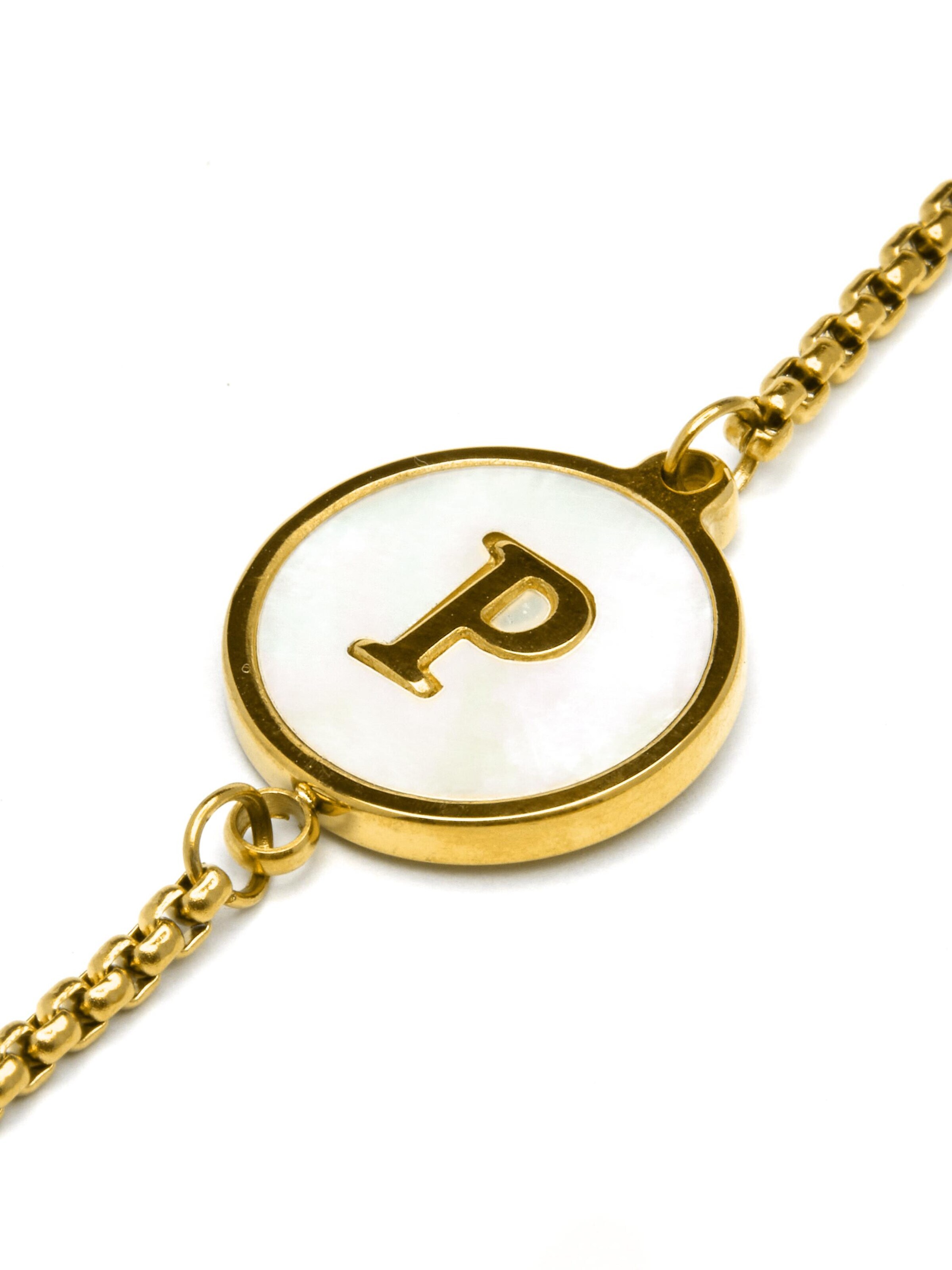 Luxenter Armband 'Alphabet'‌‌‌‌‌‌ in Gold