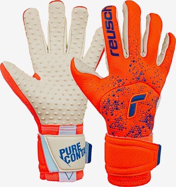 REUSCH Athletic Gloves 'Pure Contact SpeedBump' in Orange: front