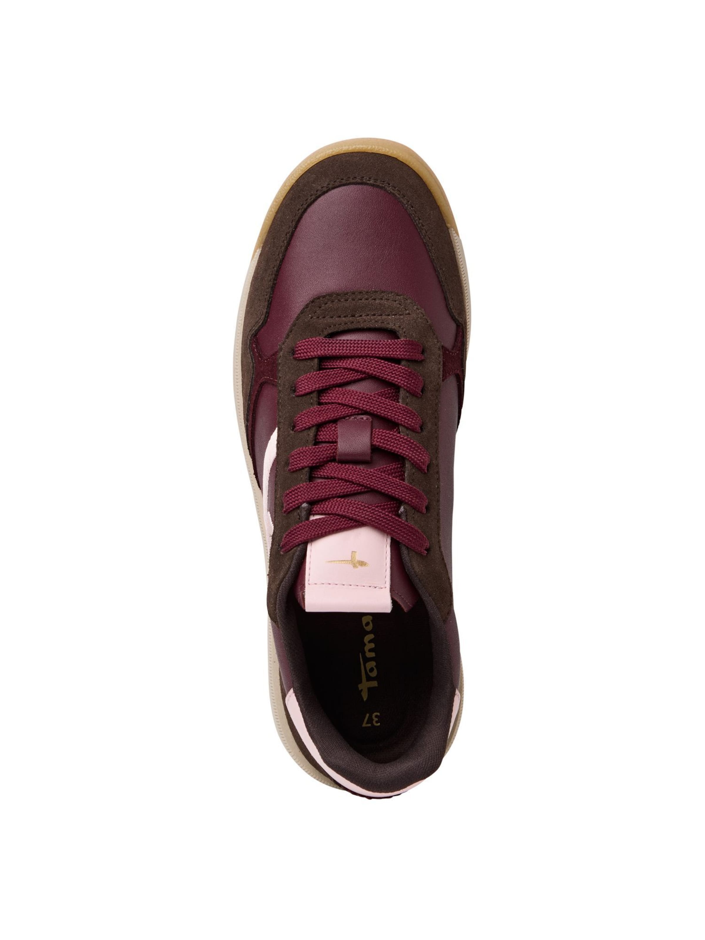 Baskets basses Tamaris en rouge