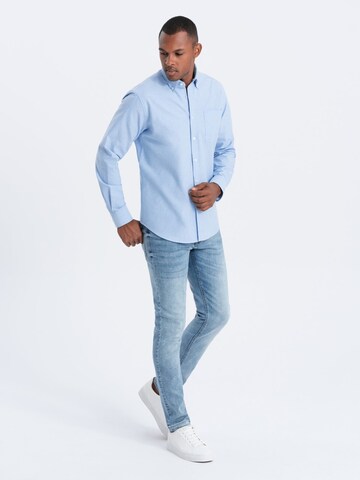 Ombre Slim fit Overhemd 'SHOS-0108' in Blauw