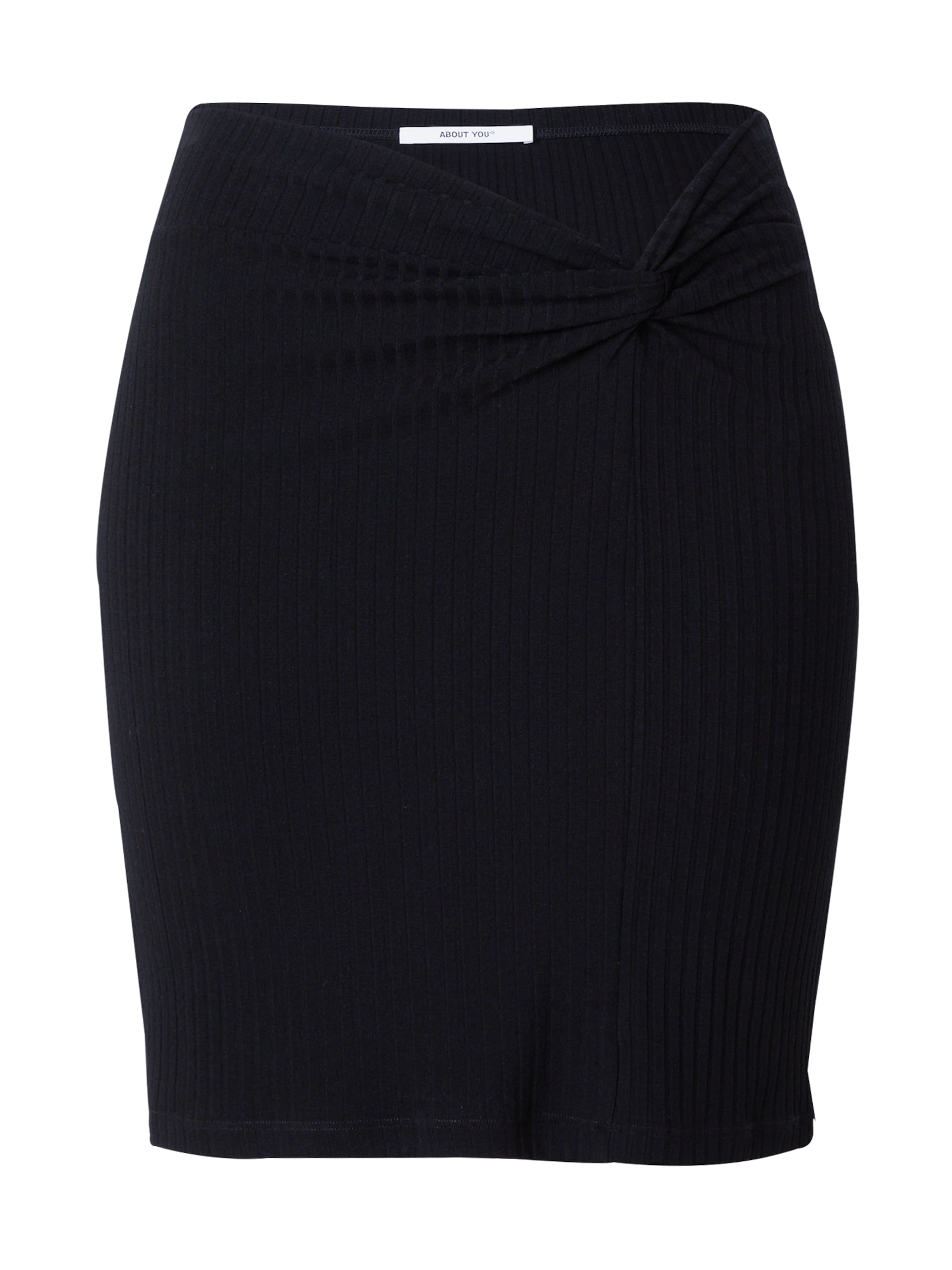 ABOUT YOU Φούστα 'Zola' σε μαύρο: μπροστά