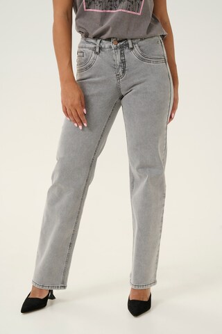 Regular Jean 'Lone' Cream en gris : devant