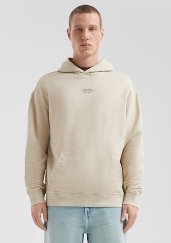 Sweat-shirt QS en beige : devant