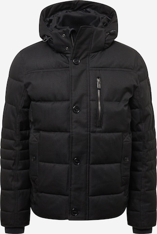 TOM TAILOR Between-Season Jacket in Black: front