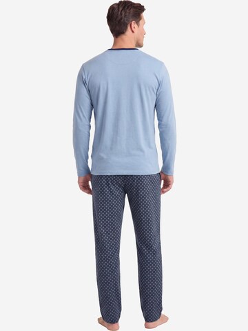 Ammann Long Pajamas 'Mix & Match' in Blue