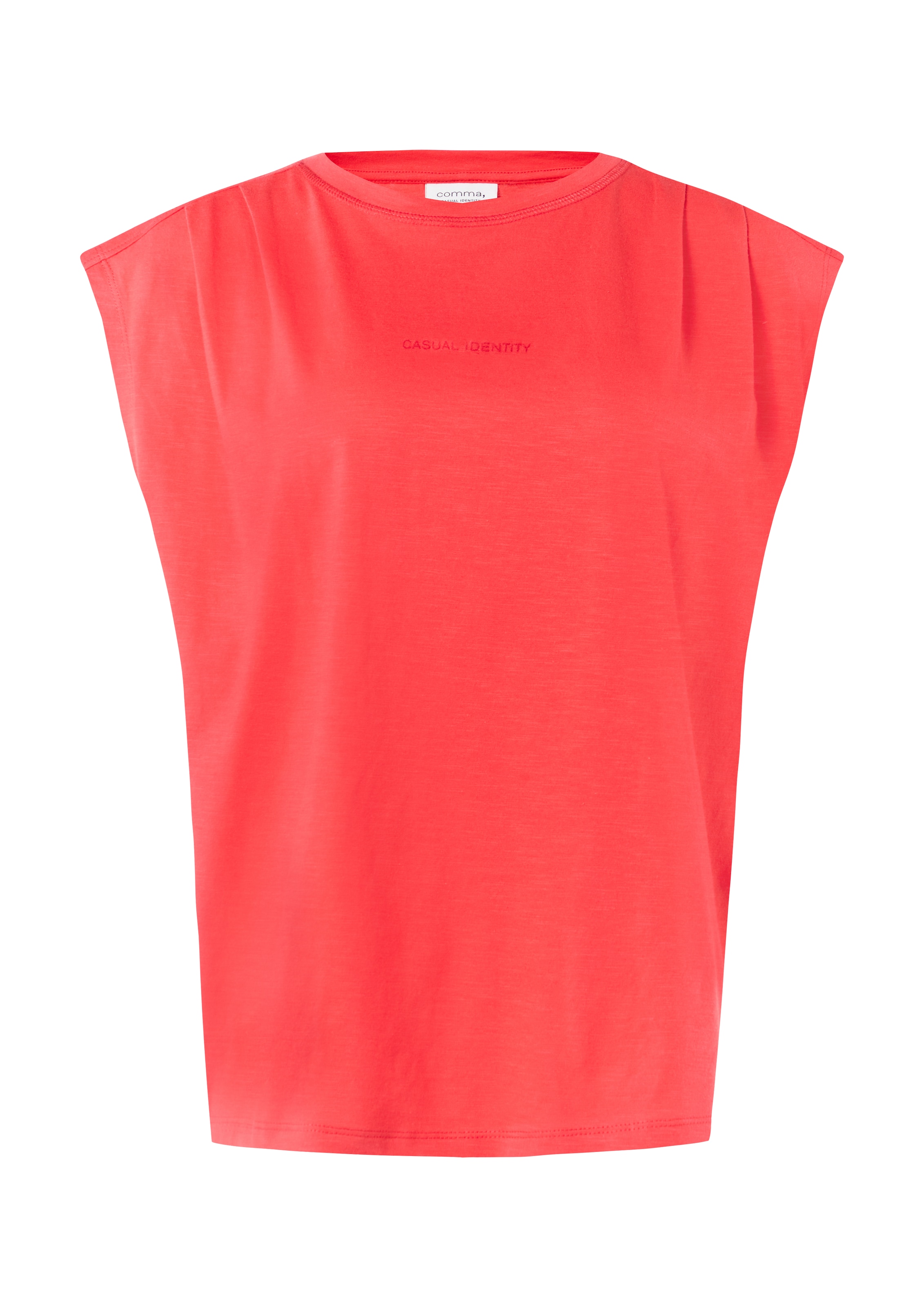 comma casual identity Shirt in Rot: Vorderseite