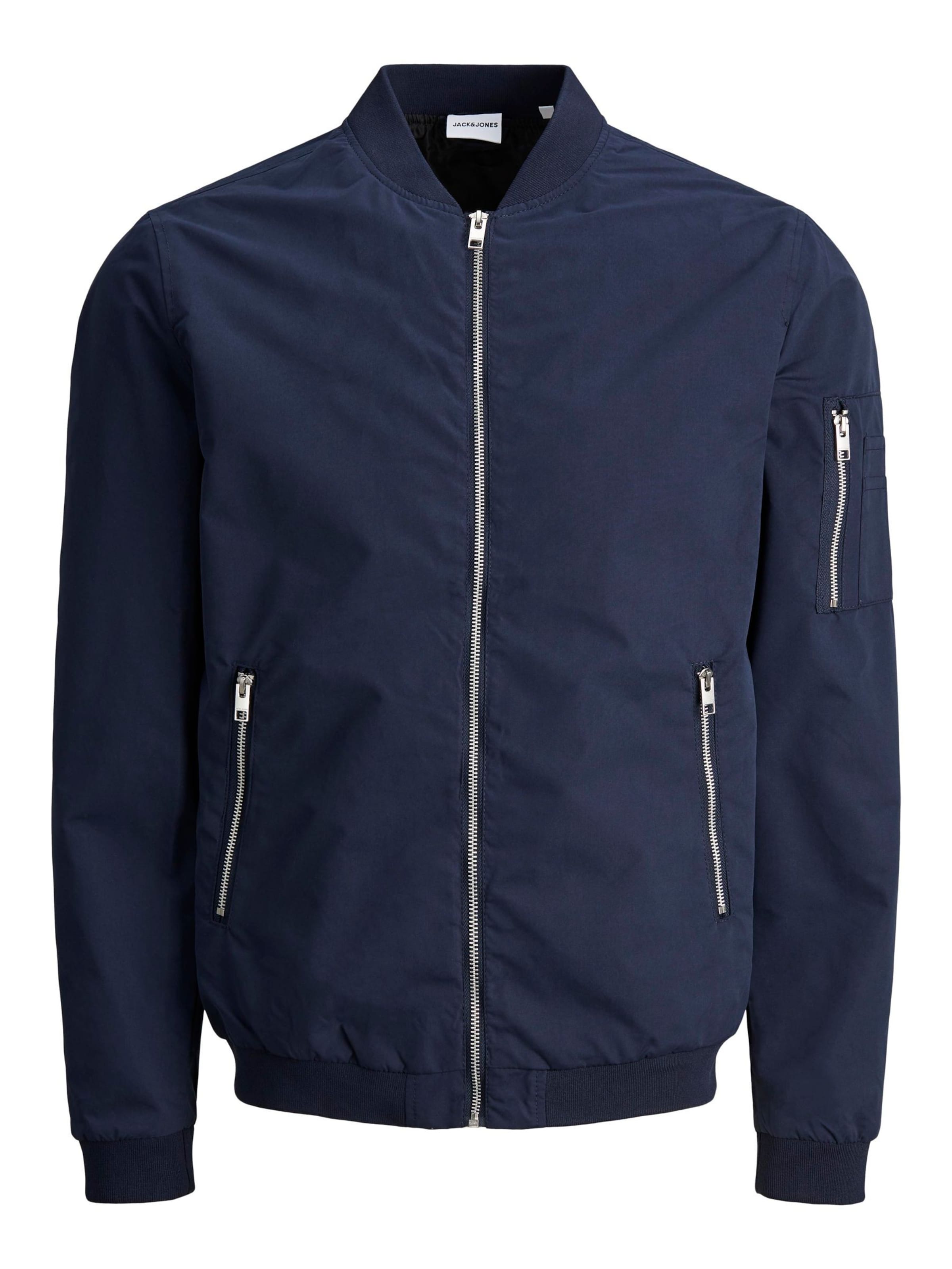 Jack & Jones Plus - Casaco meia-estação 'Rush' em azul: frente