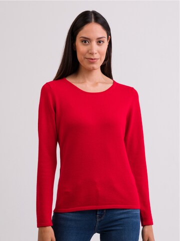 CASH-MERE.CH Pullover i rød: forside