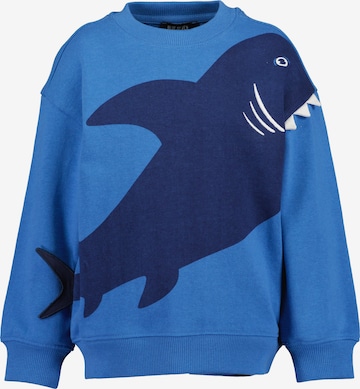 Bluză de molton de la BLUE SEVEN pe albastru: față