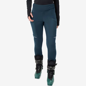 VAUDE Skinny Outdoorbroek 'Larice' in Blauw: voorkant