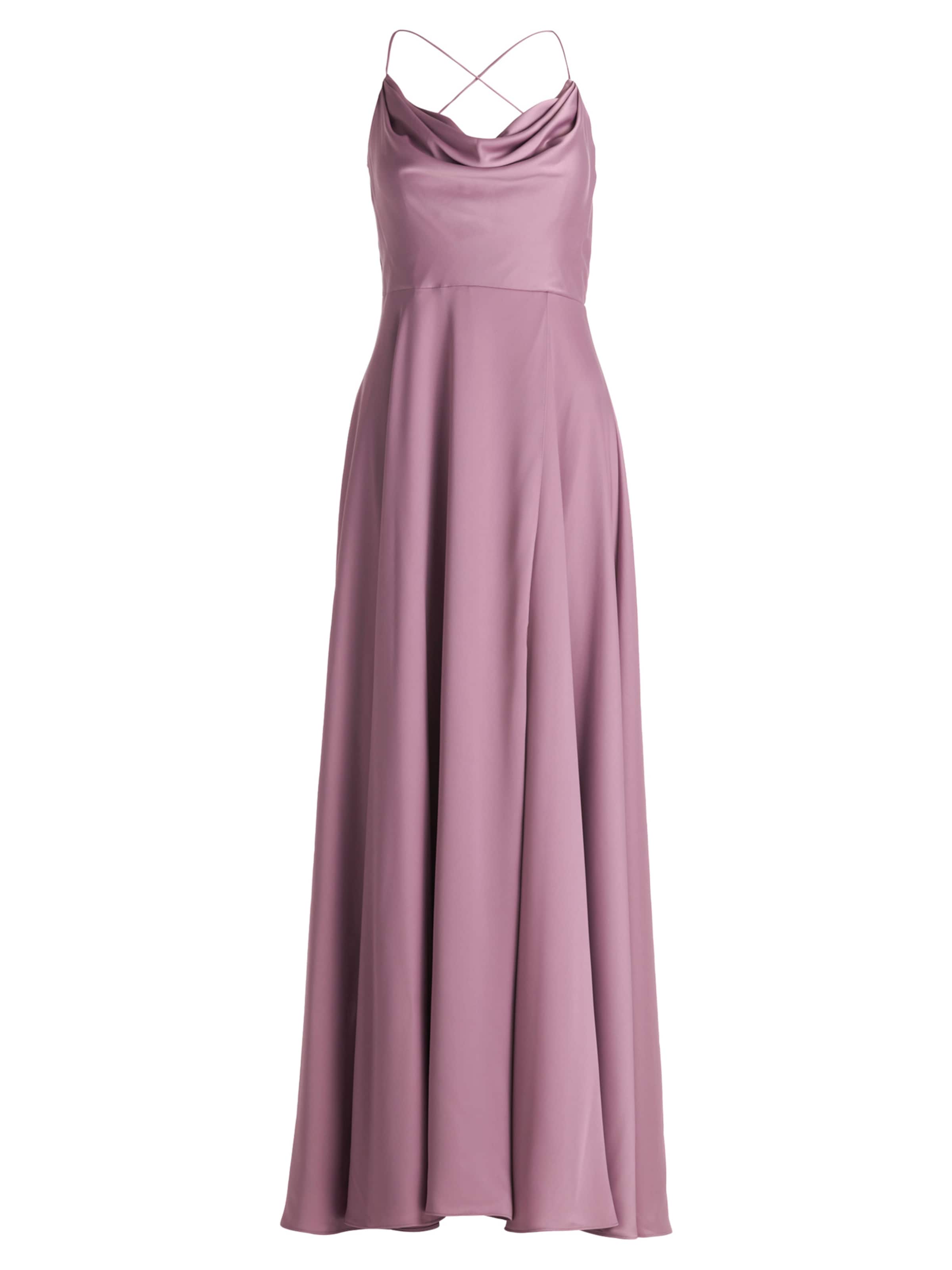 Vera Mont Abendkleid mit Wasserfallausschnitt in Lila: Vorderseite