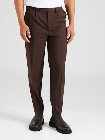 Guido Maria Kretschmer Men - regular Pantalón de pinzas 'Luke ' en marrón: frente