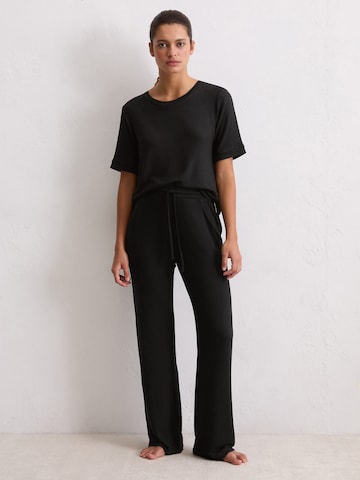 Marc O'Polo - Pantalón de pijama ' Soft Knit ' en negro: frente