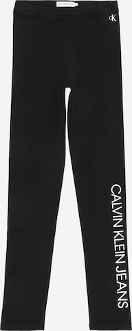 Calvin Klein Jeans Skinny Leggings in Black: front