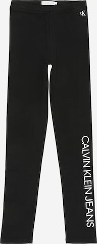 Calvin Klein Jeans Skinny Leggings i svart: framsida
