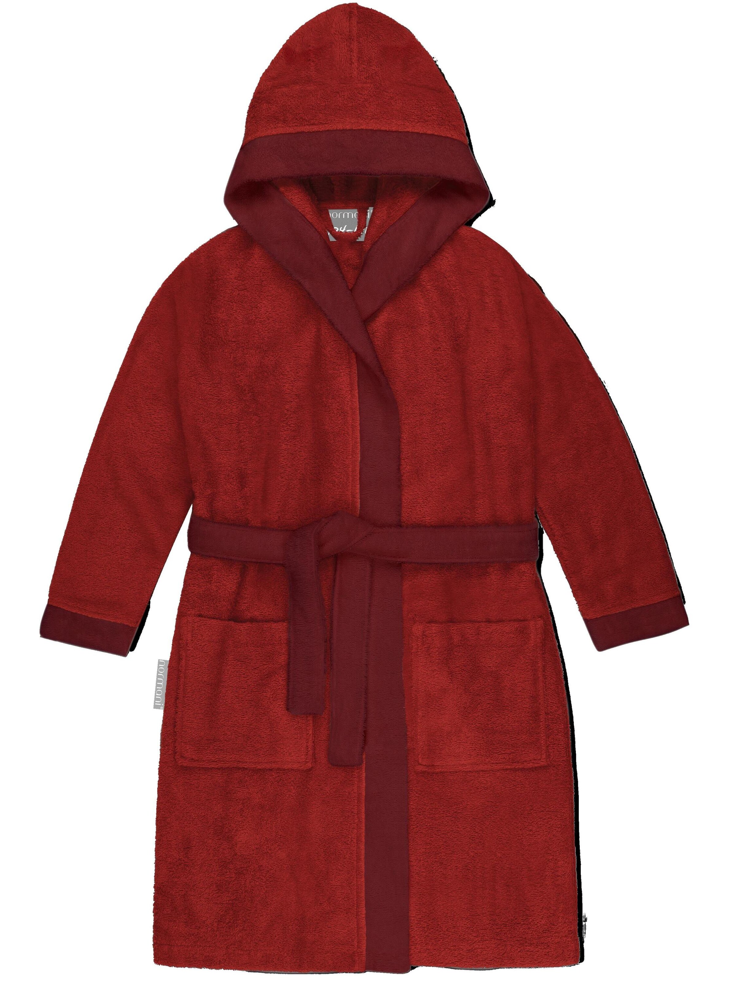 Peignoir ' Elounda ' normani en rouge : devant