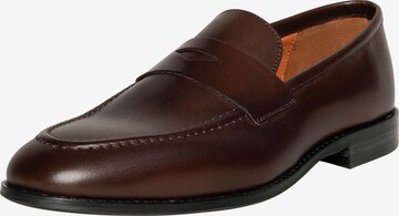 Henry Stevens Loafer 'Wallace PL' in Braun: predná strana