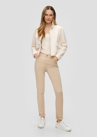 s.Oliver BLACK LABEL Slim fit Jeans 'Betsy' in Beige